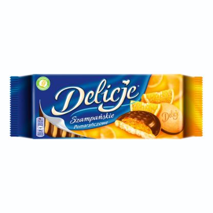 Obrazek Lu ciastka Delicje Pomarańczowe 147G