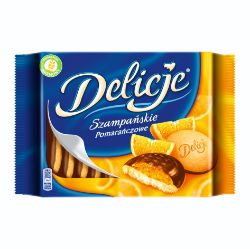 Obrazek Ciastka  Delicje 294 g  Podwójne pomarańczowe