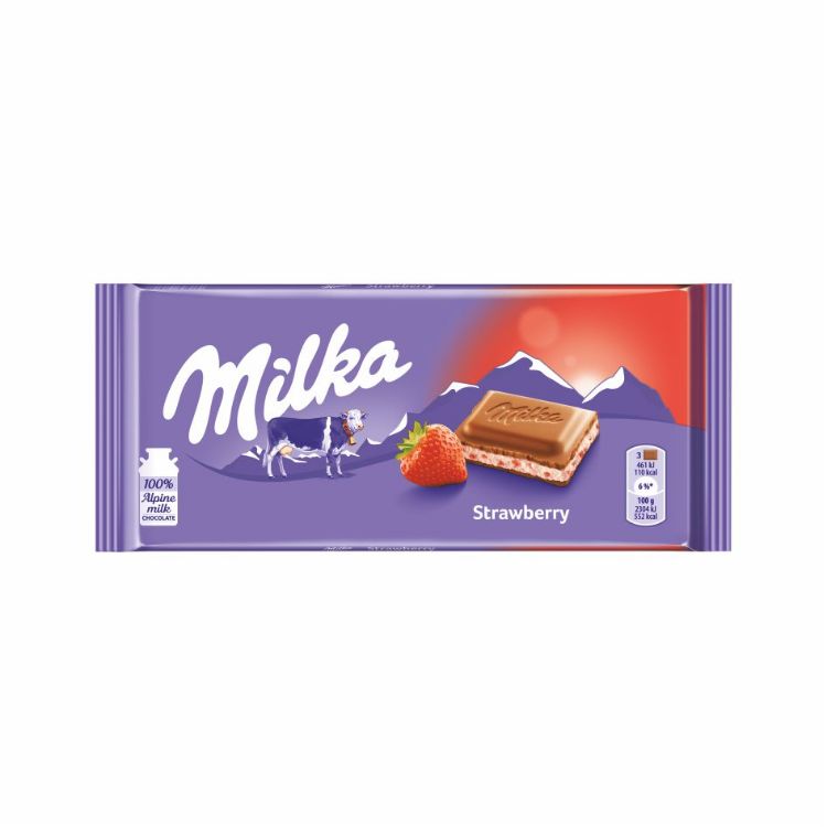 Obrazek Milka czekolada TRUSKAWKOWA 100g 