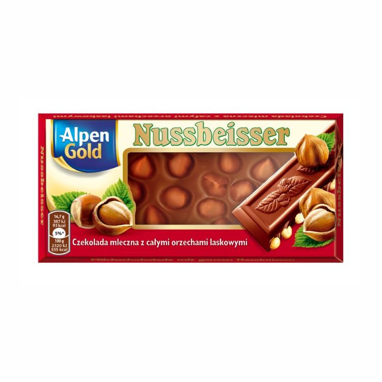 Obrazek Nussbeisser czekolada z orzechami laskowymi 100g
