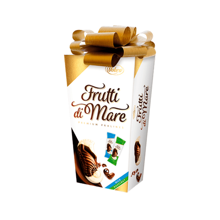 Obrazek Vobro bomboniera Owoce Morza Hazelnut Kokarda 190g