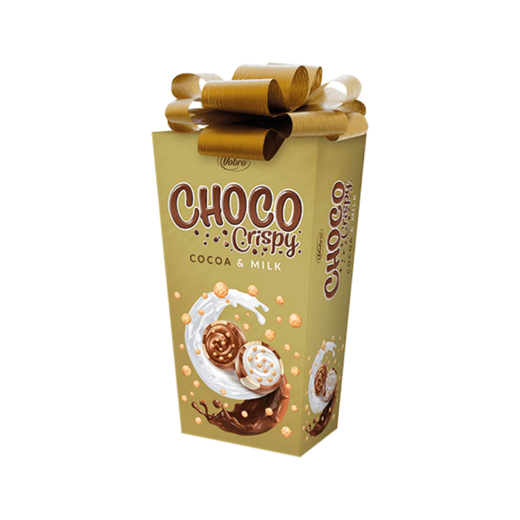 Obrazek Vobro bomboniera CrispyChoco & Milk 180g Kokarda