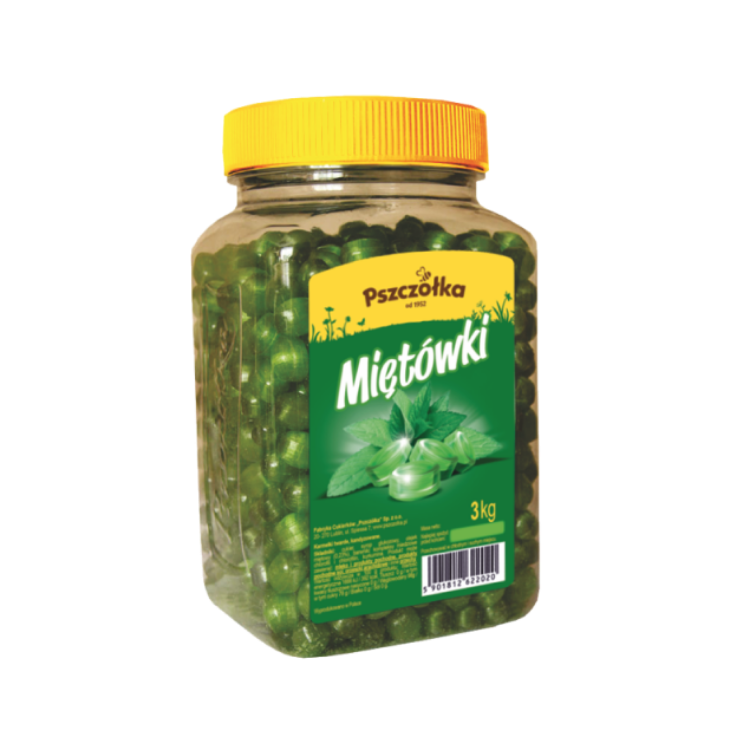 Obrazek Pszczółka Landryny Miętowe Słój 3 kg 