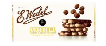 Obrazek Wedel Czekolada 100g LUKSUSOWA Z ORZECHAMI