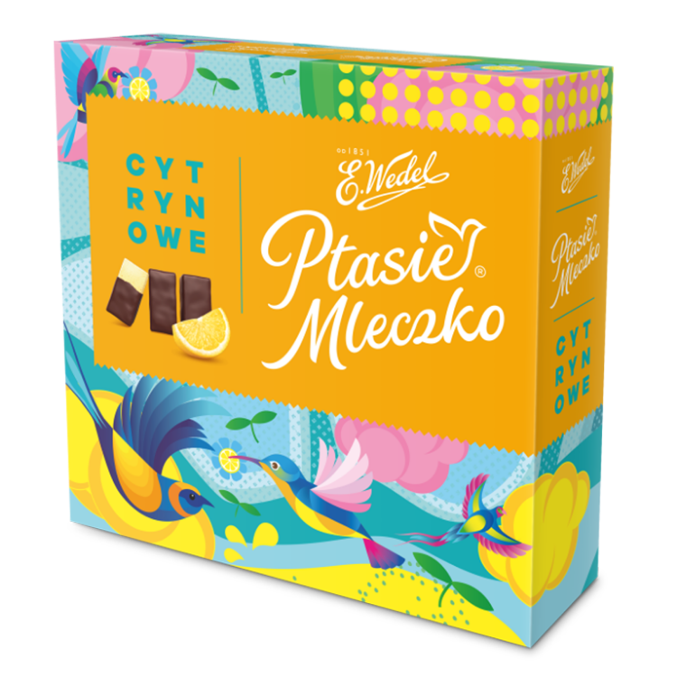 Obrazek Wedel Ptasie Mleczko 340g CYTRYNOWE