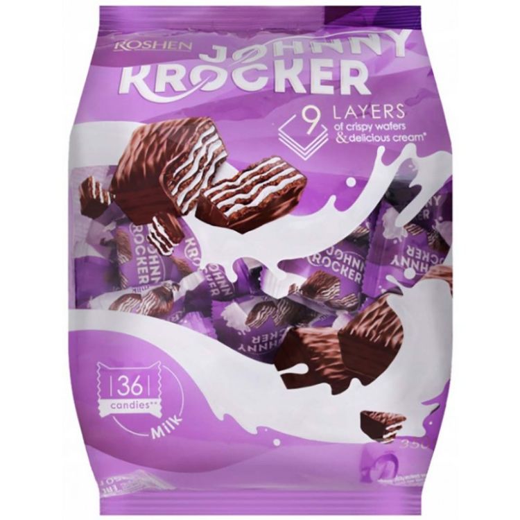 Obrazek Roshen wafelki  JOHNY KROCKER MILK  350 g