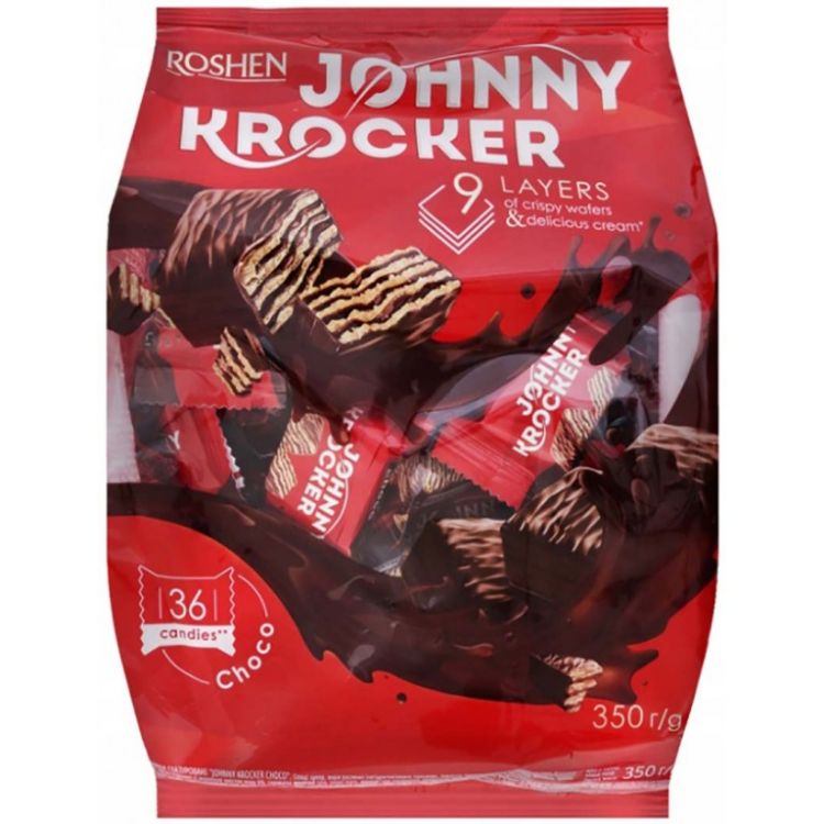 Obrazek Roshen wafelki  JOHNY KROCKER MILK  350 g