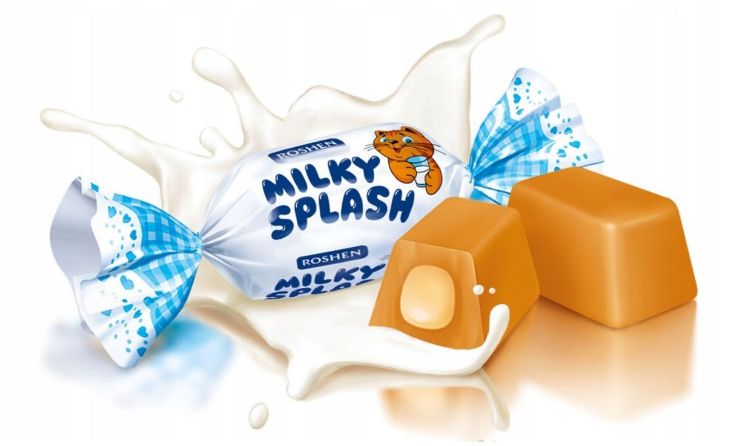 Obrazek Roshen cukierki Milky Splash Szklanka Mleka 1 kg