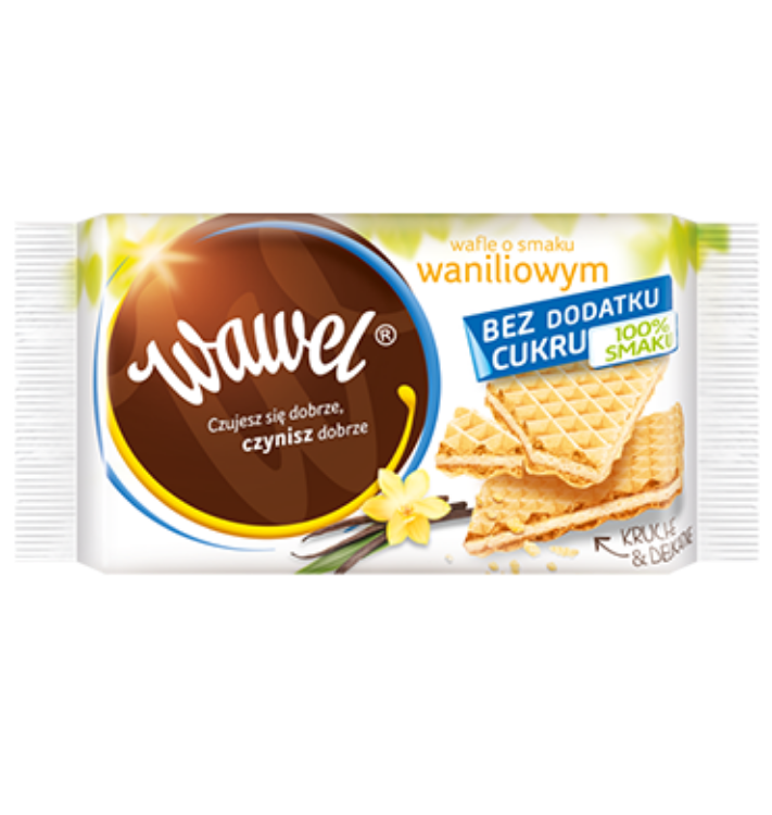 Obrazek Wawel Wafle bezcukrowe waniliowe  110G