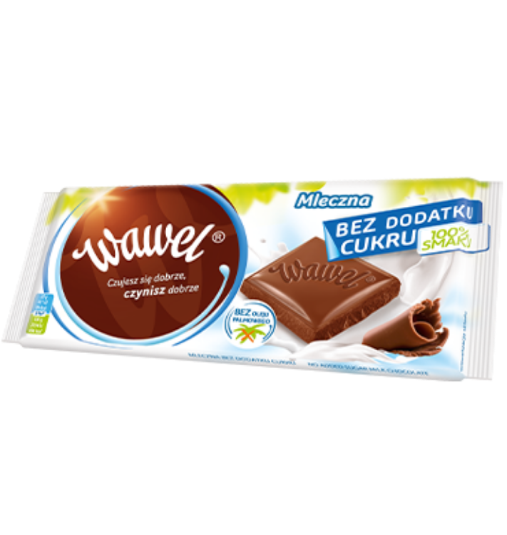 Obrazek Wawel czekolada bezcukrowa light Mleczna 100g