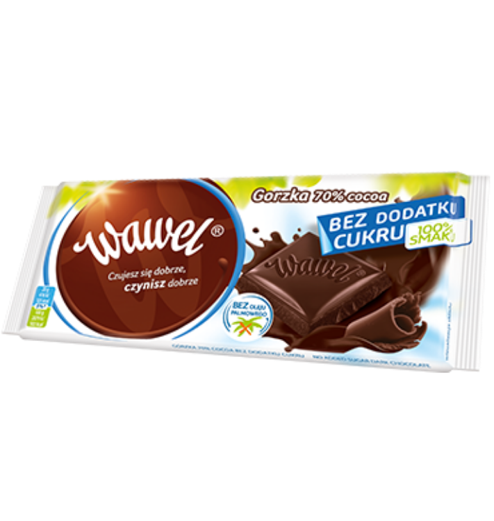 Obrazek Wawel czekolada bezcukrowa light Gorzka 90g