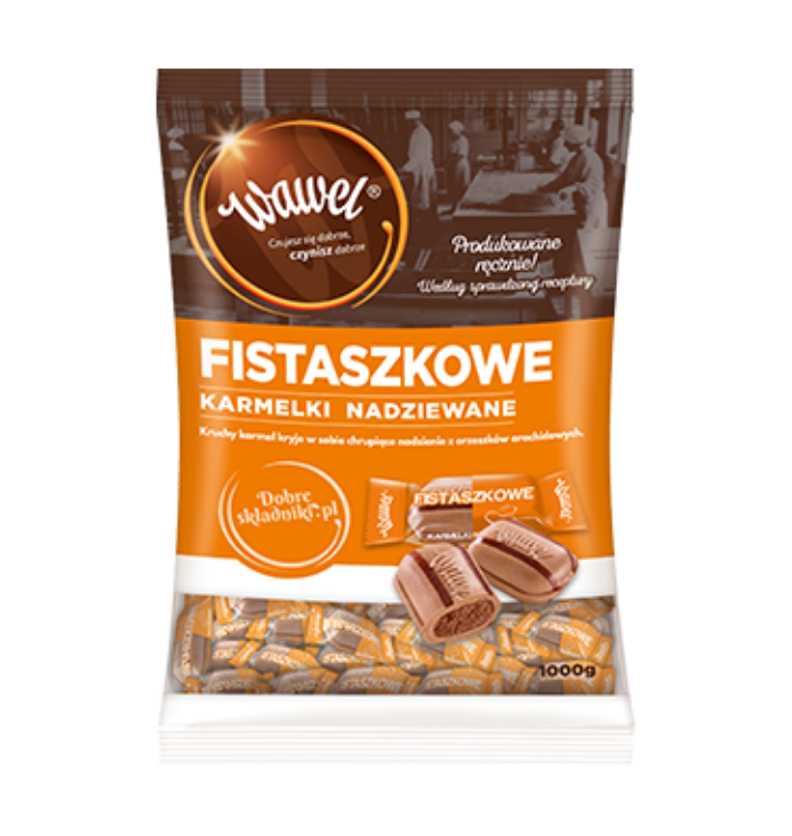 Obrazek Wawel karmelki  Fistaszkowe 1 kg 