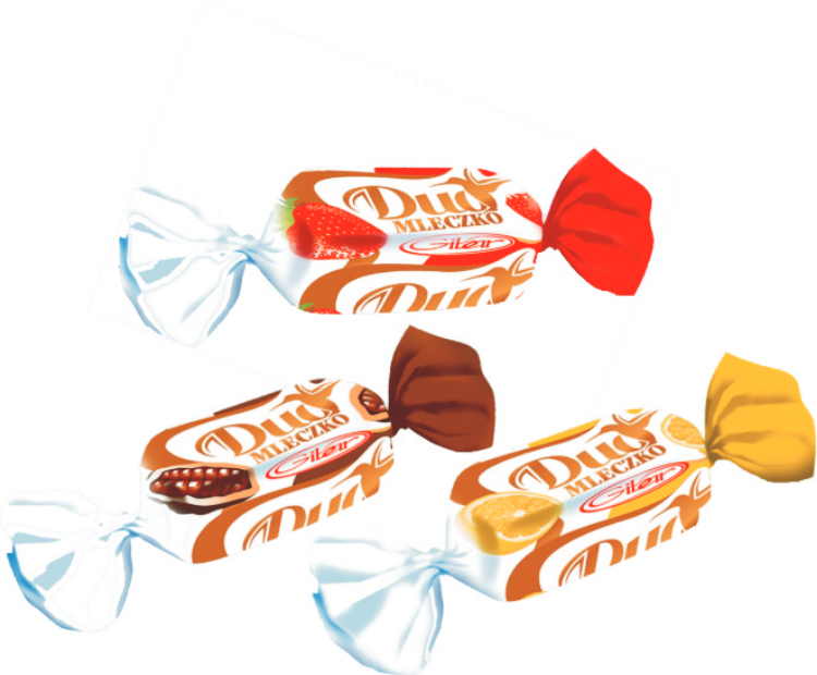 Obrazek Gibar cukierki Duo Mleczko 2,5 kg