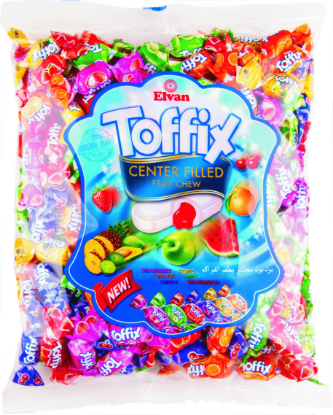 Obrazek Elvan cukierki Toffix Owocowy 1 kg