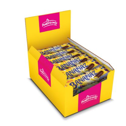 Obrazek Baron baton pianka BANANAZ  24 szt x 25g