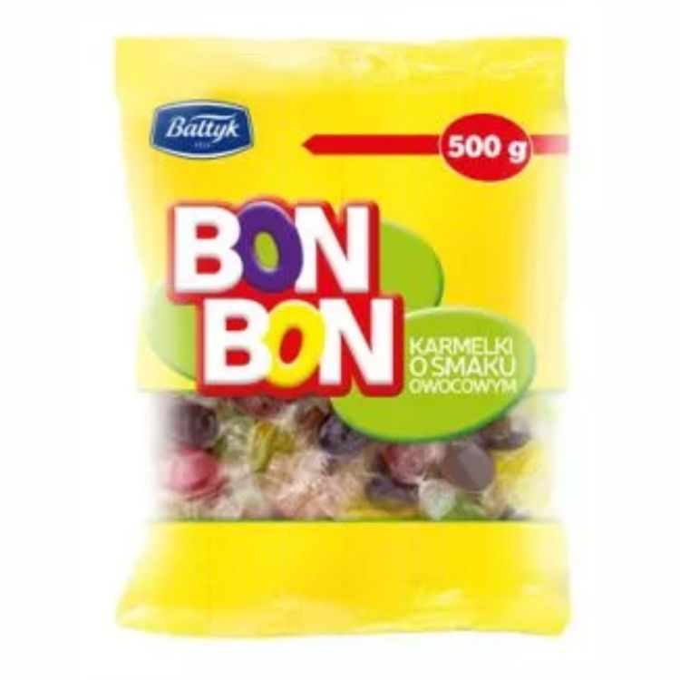 Obrazek Bomilla Karmelki Bon Bon owocowe 0,5 kg