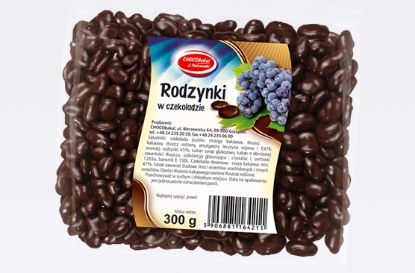 Obrazek Chocobakal  Rodzynki w czekoladzie deserowej 200g