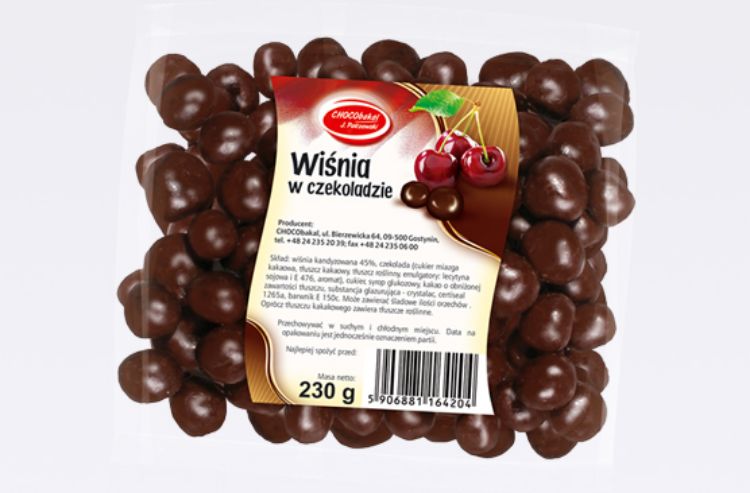 Obrazek Chocobakal Wiśnie w czekoladzie 140g