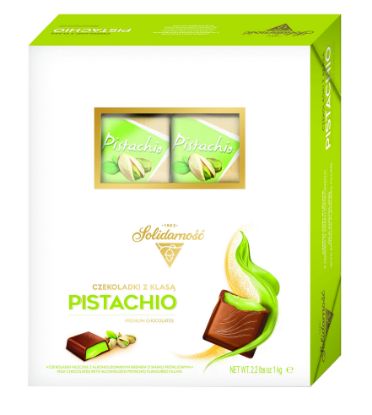 Obrazek Solidarność cukierki Kostka z Klasą PISTACHO 1kg