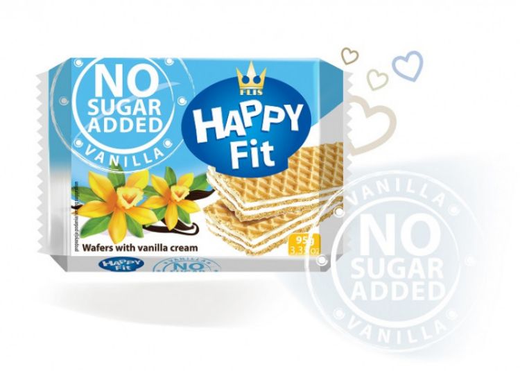 Obrazek Flis Wafle  bez cukru 95g