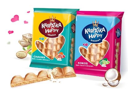 Obrazek Flis ciastka Karpatka Chałwowa 500g