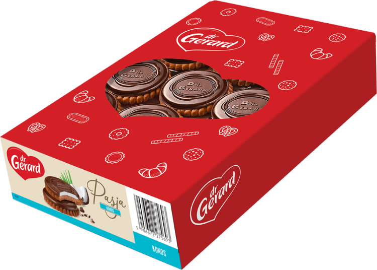 Obrazek Lider ciastka Pasja KOKOS  860g 