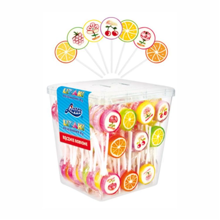 Obrazek Liwocz Lizak Deseniowy mały 8 g/ 125szt