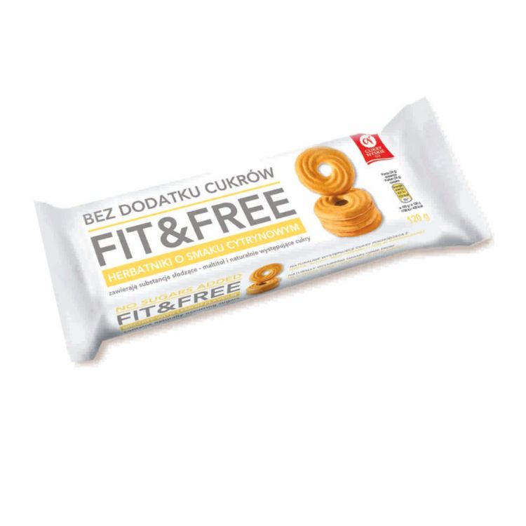 Obrazek Nysa ciastka Fit&Free CYTRYNOWE 120g