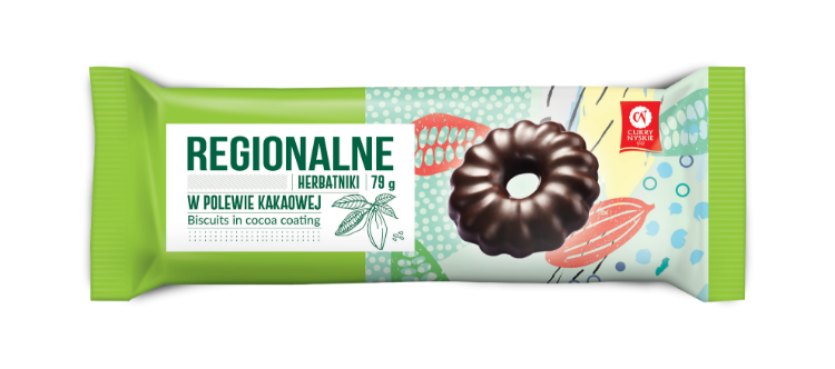 Obrazek Nysa herbatniki Regionalne w polewie  79g