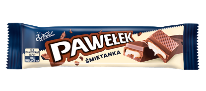 Obrazek Wedel Baton Pawełek ŚMIETANA 45g - 24 szt