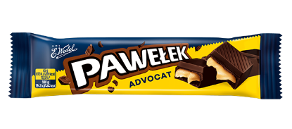 Obrazek Wedel Baton Pawełek ADVOCAT 45g - 24 szt