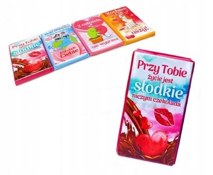 Obrazek Baron mini czekolady  Walentynkowe 4 x 15g 