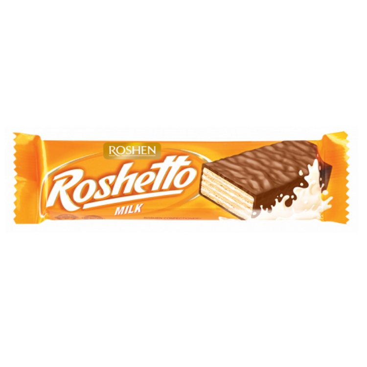 Obrazek Roshen wafelki ROSHETTO MILK  34g