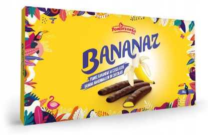 Obrazek Baron bombonierka Pianki BANANAZ 200g