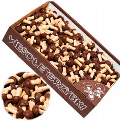 Obrazek Mavespa ciastka GRZYBKI czarno-białe 1kg